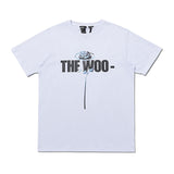 Vlone T shirt Pop Smoke Summer Rose Print Men's and Women's Short-Sleeved T-shirt