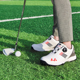 Mens Golf Shoes Rotating Shoelace Nail-Free