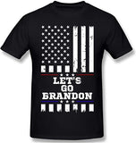 Let's Go Brandon T Shirt Printed Casual Short-Sleeved T-shirt Men's Top Half Sleeve