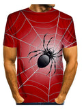 3D T Shirt Dark Spider Print