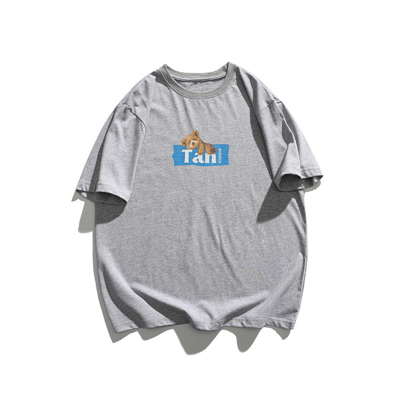 2022 Summer Man T Shirt Printed Bear