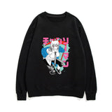 Chainsaw Man Hoodie Pava Anime Fleece Capless round Neck