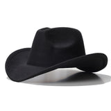 Fedora Hat Woolen Hat Style Western Big Cowboy Hat for Men and Women
