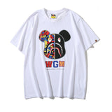 A Ape Print T Shirt Summer Cotton Short Sleeve T-shirt