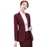 Women Pants Suit Uniform Designs Formal Style Office Lady Bussiness Attire Spring And Autumn Work White Collar Business Suit