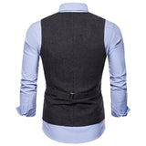 Tuxedo Vests Men Suit Vest Vest Men's Single Row Casual Vest Suit