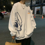 Vintage Graphic Hoodies Round Neck Print