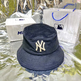 Yankee and Dogers Bucket Hat Corduroy Men and Women Fashion Bucket Hat