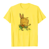 Mens Easter Shirts Printed Round Neck