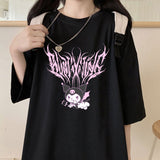 Kuromi Costume Summer Harajuku Style Gothic T-shirt