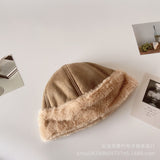 Women's Beanies Plush Winter Hat Women's Fleece-Lined Thickened Chinese Landlord Hat Retro Japanese Beanie Hat