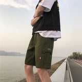 Men Cargo Pants Shorts Men's Summer Fashion Large Size Men's Multi-Pocket Overalls Casual Pants