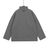Fog Fear of God Sweatshirt Season 7 Main Line Loose ABC Flocking Half Zipper Sweater Couple Coat