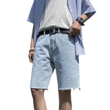 Men Jean Shorts Denim Shorts Men's Summer Trendy Middle Pants