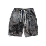 Men Shorts Men's Summer Vintage Men's Shorts Casual Loose Gradient Elastic Shorts Trendy Men's