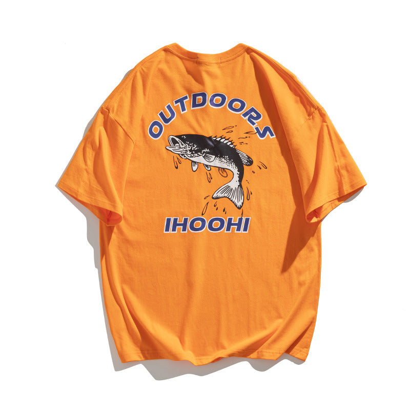 2022 Summer Man T Shirt Shark Print