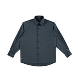 Men Shacket Long Sleeve Autumn Shirt Autumn Color Contrast Patchwork Loose Casual Shirt Men