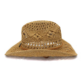 Wester Hats Spring and Summer Men's and Women's Sun Protection Sun Hat Western Cowboy Ethnic Style Straw Hat