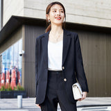 Women Pants Suit Uniform Designs Formal Style Office Lady Bussiness Attire Spring Fashion Casual Suit Jacket Women