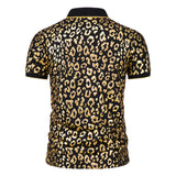 Men Shirt Fashion Slim Fit Shirt Short Sleeve Shirt Large Size Casual Top Summer Men's Fashion Print Short Sleeve Lapel