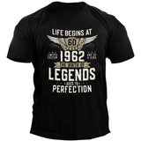 Man T Shirt Black round Neck Loose Print