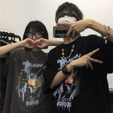 Harajuku Clothing Men's Tshirt Classic Retro Shirts Summer Printed T-shirt Men's and Women's Tops