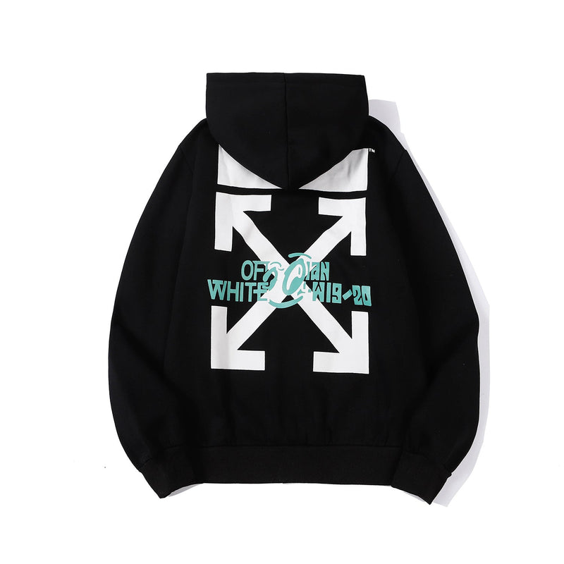 Autumn And Winter Speed Bump Landscape Illustration Velvet Padded Hooded Sweatshirt Men And Women Same Style