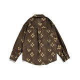 Men Shacket Long Sleeve Autumn Shirt Fall Long Sleeve Shirt Men's Vintage Corduroy Shirt Versatile Loose Top