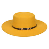 Cam Newton Hats Flat Top Jazz Top Hat Autumn and Winter Warm Men and Women British Woolen Hat