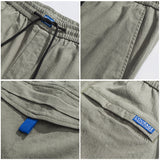 Men Pants Men's Clothes Summer Wear Retro Men's Shorts Casual Loose Pockets Workwear Fifth Pants Trendy Men