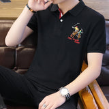 USPA Shirts Summer Short-Sleeved T-shirt Men's Lapel Embroidery Men's Polo Shirt