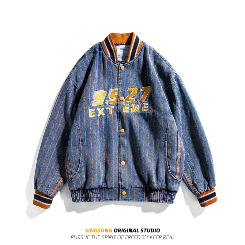 Varsity Jacket for Men Baseball Jackets Men Spring Style Street Trend Special Letter Embroidered Loose Sports Jacket