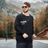 Men plus Size Sweatshirt Bottoming Shirt Fat Simple Casual Pullover
