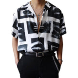 Rave Outfits Men Shirt Casual Men Solid Color Shirt Casual Heather Top