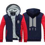 Captain America Hoodie Thickened Sweater Winter Fleece Padded Coat Hoodie