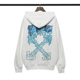 Autumn And Winter Printed Hooded Long Sleeve Sweater Loose Bottoming Shirt