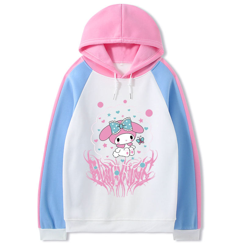 Kuromi Hoodie Autumn and Winter Clow M plus Velvet Casual Multicolor Coat