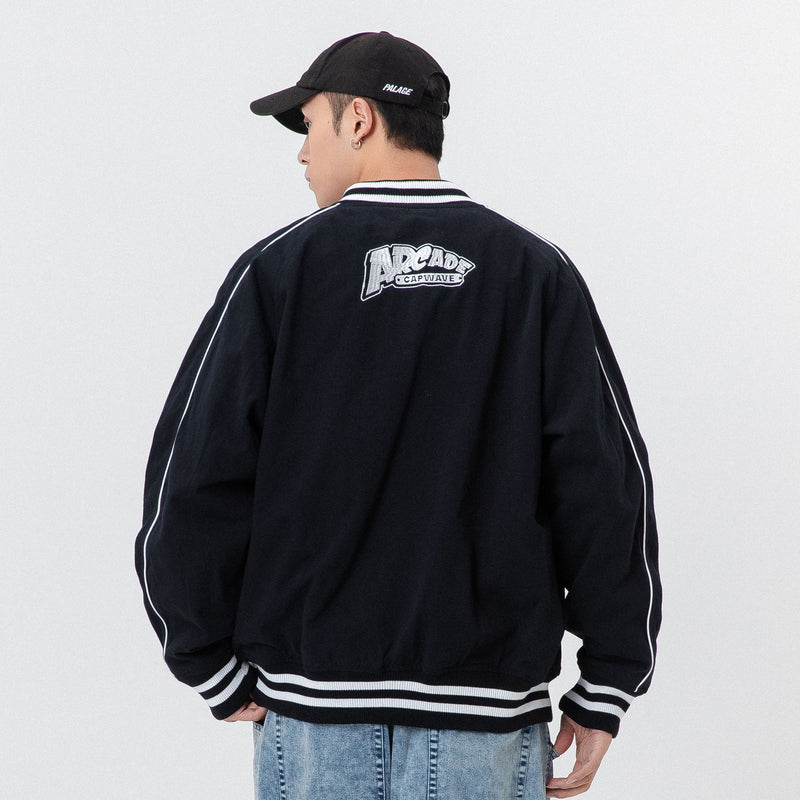 Men's Spring Baseball Uniform Trendy Men's Loose Workwear Jacket Large Size Sports Retro Jacket Youth Casual Top Men Coat