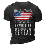 Man T Shirt  Casual round Neck Spot Heat Transfer Patch Printed