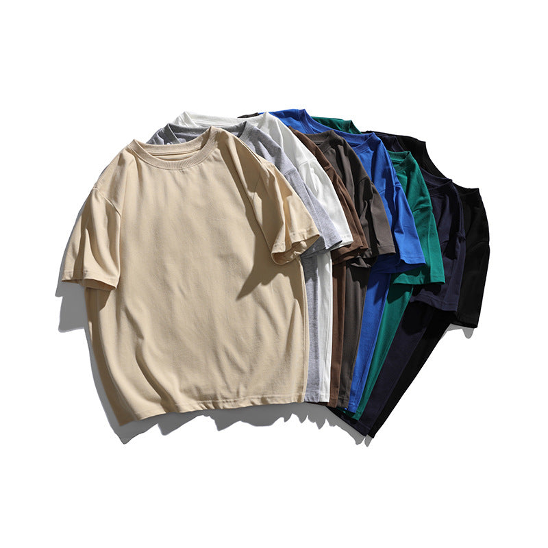 2022 Summer Man T Shirt Solid Color