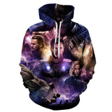 Captain America Hoodie Children's Clothing Avengers 3D Sweater Older Boys Baseball Uniform