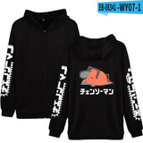 Chainsaw Man Hoodie Anime Peripheral Printed Zipper Hooded
