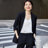 Women Pants Suit Uniform Designs Formal Style Office Lady Bussiness Attire Spring Fashion Casual Suit Jacket Women