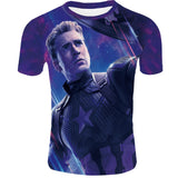 Captain America T Shirt Avengers 4 Short Sleeve T-shirt