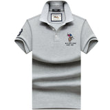 USPA Shirts Men's Short Sleeve T-shirt Polo Shirt Summer Lapels Loose Half Sleeve