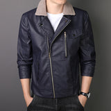 Hand Painted Leather Jackets Jacket Men's Autumn and Winter Men's Leather Jacket Tops Outerwear Jacket