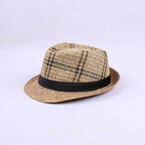 Fedora Hat Men's Top Hat Middle-Aged and Elderly Sun Hat Retro British Jazz Hat