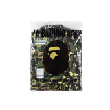 A Ape Print Jacket Autumn and Winter Stitching Camouflage Green with Ears Sweater Men's and Women's Casual Camouflage Coat