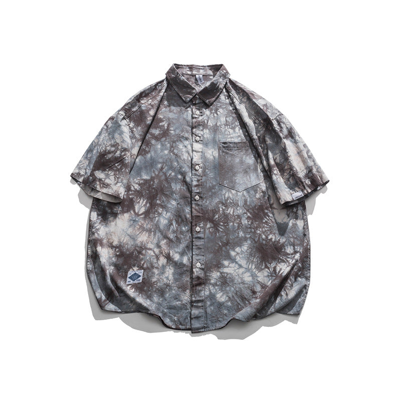 2022 Summer man t shirt Tie-Dye Short Sleeve Shirt