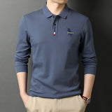USPA Shirts Cotton Polo Shirt Men's Spring Embroidery Business Long-Sleeved T-shirt